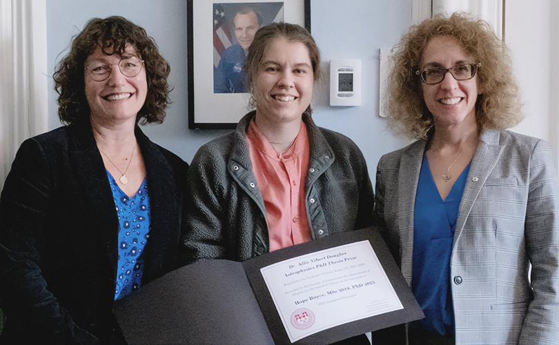 Remise du prix à l'Institut spatial Trottier le 9 mai 2024